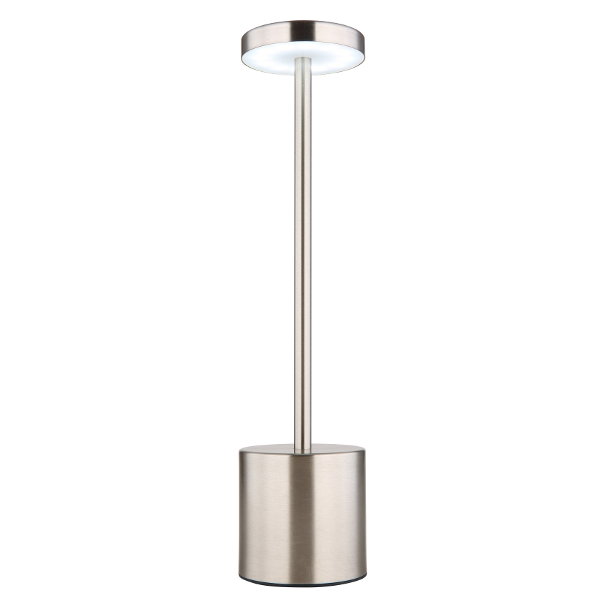 Globo - LED Aptumšojama skārienvadāma galda lampa LED/1,2W/3,7V 2000K/3500K/7000K 1200 mAh USB matēts hroms