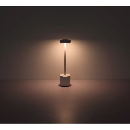 Globo - LED Aptumšojama skārienvadāma galda lampa LED/1,2W/3,7V 2000K/3500K/7000K 1200 mAh USB balta