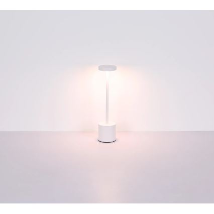 Globo - LED Aptumšojama skārienvadāma galda lampa LED/1,2W/3,7V 2000K/3500K/7000K 1200 mAh USB balta