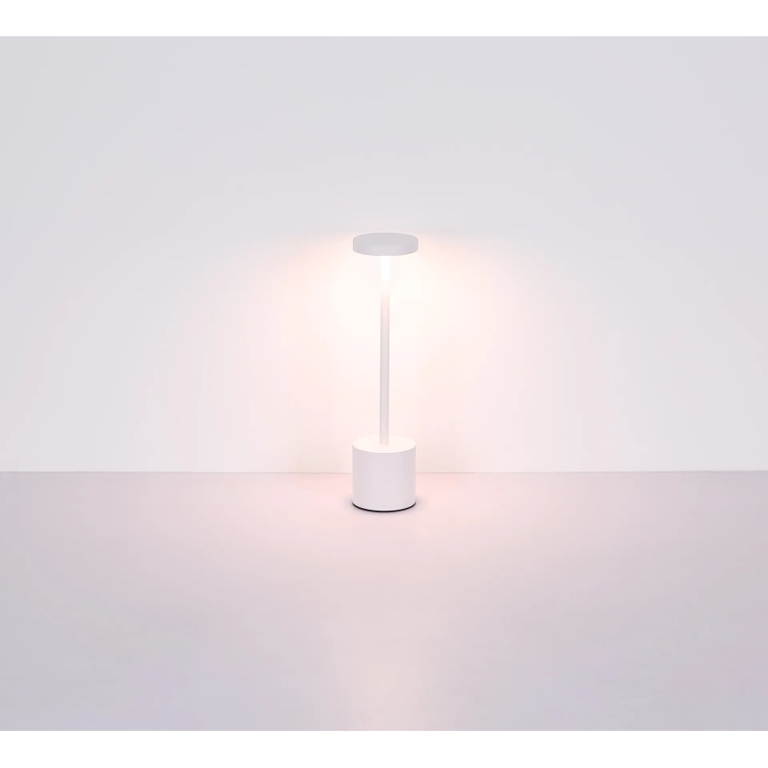 Globo - LED Aptumšojama skārienvadāma galda lampa LED/1,2W/3,7V 2000K/3500K/7000K 1200 mAh USB balta