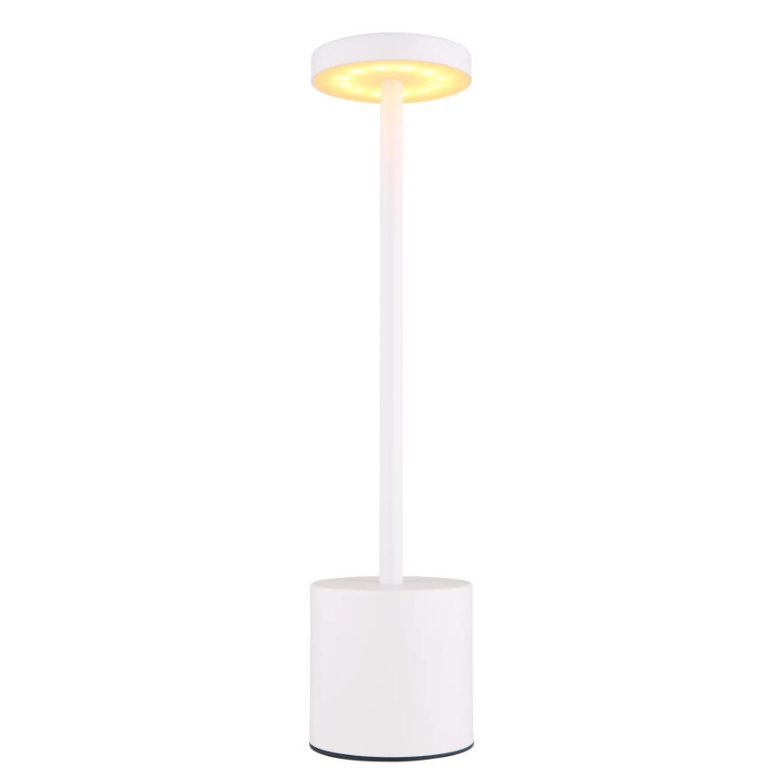 Globo - LED Aptumšojama skārienvadāma galda lampa LED/1,2W/3,7V 2000K/3500K/7000K 1200 mAh USB balta