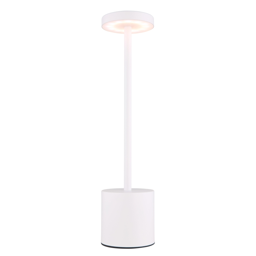 Globo - LED Aptumšojama skārienvadāma galda lampa LED/1,2W/3,7V 2000K/3500K/7000K 1200 mAh USB balta