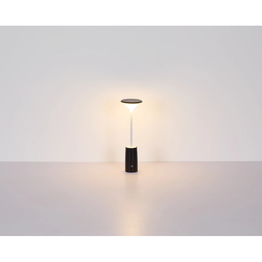Globo - LED Aptumšojama uzlādējama skārienvadāma galda lampa LED/1,2W/3,7V 3000K 1500mAh melna