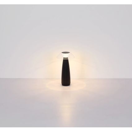 Globo - LED Aptumšojama uzlādējama skārienvadāma galda lampa LED/1W/3,7V 3000K 1200mAh melna