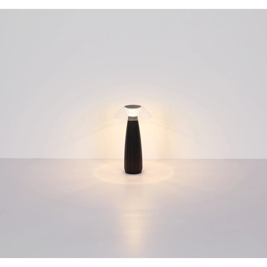 Globo - LED Aptumšojama uzlādējama skārienvadāma galda lampa LED/1W/3,7V 3000K 1200mAh melna