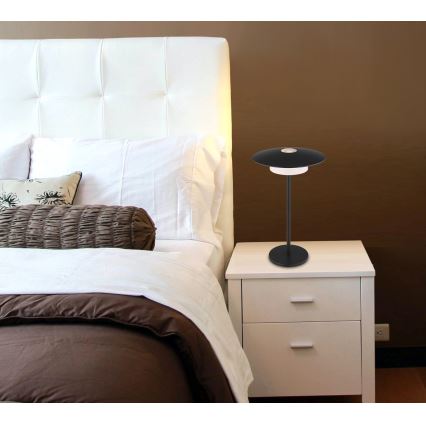 Globo - LED Āra uzlādējama skārienvadāma galda lampa LED/3W/3,7V 1800/2700/3000K IP44 1800 mAh melna
