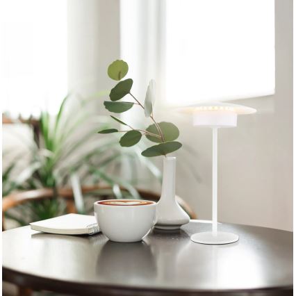 Globo - LED Āra uzlādējama skārienvadāma galda lampa LED/3W/3,7V 1800/2700/3000K IP44 1800 mAh balta