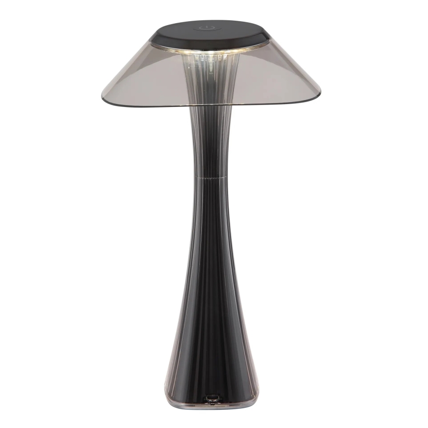 Globo - LED Aptumšojama, lādējama galda lampa LED/2,5W/3,7V 1200mAh 2700K/4500K/6500K melna