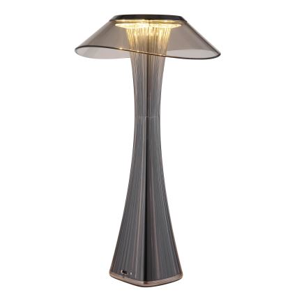 Globo - LED Aptumšojama, lādējama galda lampa LED/2,5W/3,7V 1200mAh 2700K/4500K/6500K melna