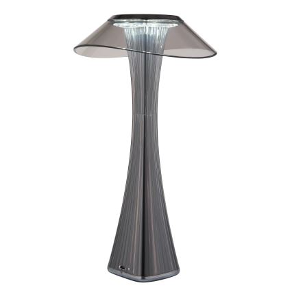 Globo - LED Aptumšojama, lādējama galda lampa LED/2,5W/3,7V 1200mAh 2700K/4500K/6500K melna
