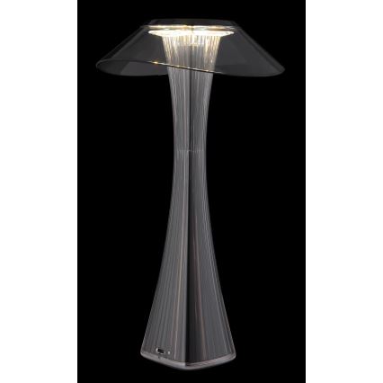 Globo - LED Aptumšojama, lādējama galda lampa LED/2,5W/3,7V 1200mAh 2700K/4500K/6500K melna