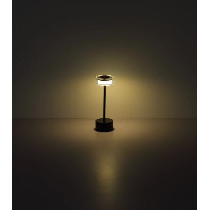 Globo - LED Aptumšojama uzlādējama skārienvadāma galda lampa LED/2,5W/3,7V 2700/4000/6500K 1800mAh melna