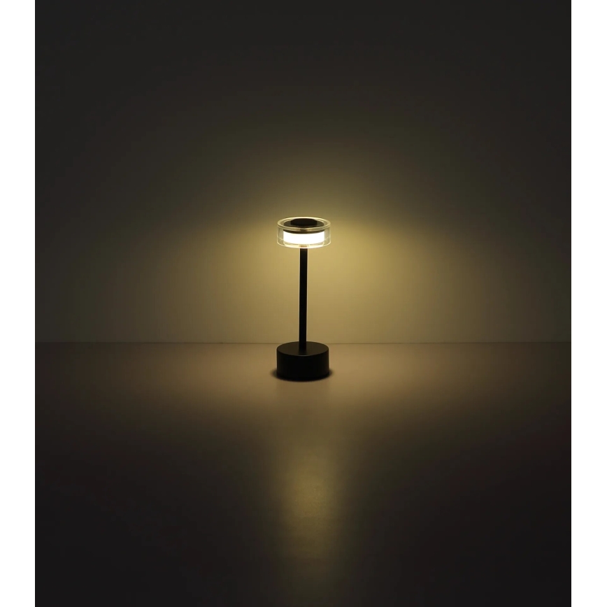 Globo - LED Aptumšojama uzlādējama skārienvadāma galda lampa LED/2,5W/3,7V 2700/4000/6500K 1800mAh melna