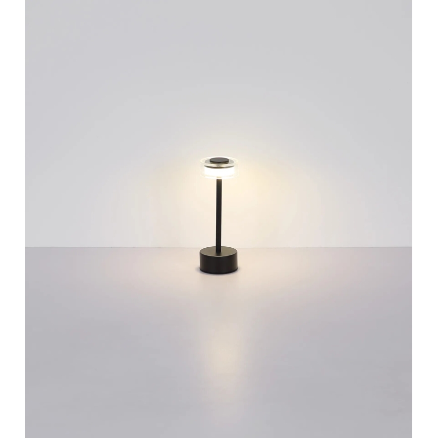 Globo - LED Aptumšojama uzlādējama skārienvadāma galda lampa LED/2,5W/3,7V 2700/4000/6500K 1800mAh melna