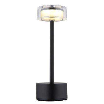 Globo - LED Aptumšojama uzlādējama skārienvadāma galda lampa LED/2,5W/3,7V 2700/4000/6500K 1800mAh melna