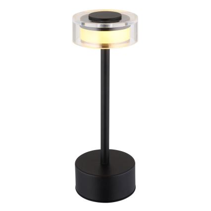 Globo - LED Aptumšojama uzlādējama skārienvadāma galda lampa LED/2,5W/3,7V 2700/4000/6500K 1800mAh melna