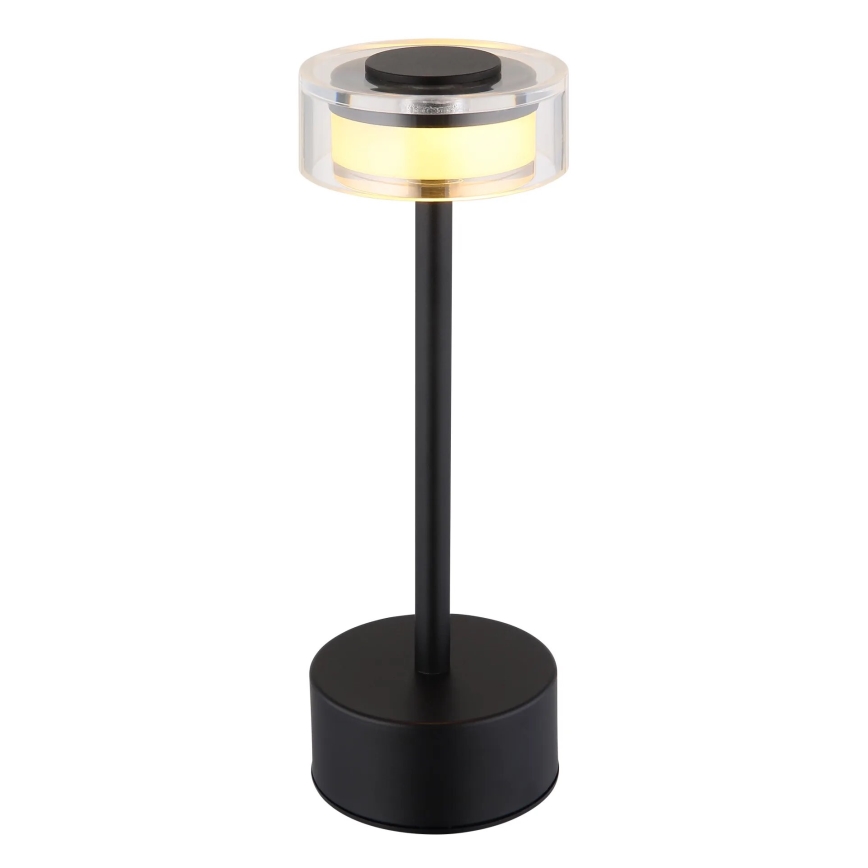 Globo - LED Aptumšojama uzlādējama skārienvadāma galda lampa LED/2,5W/3,7V 2700/4000/6500K 1800mAh melna