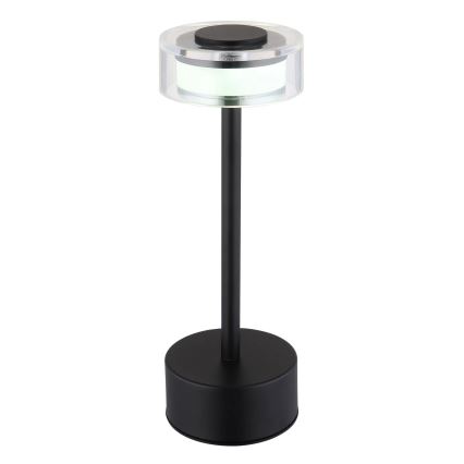Globo - LED Aptumšojama uzlādējama skārienvadāma galda lampa LED/2,5W/3,7V 2700/4000/6500K 1800mAh melna