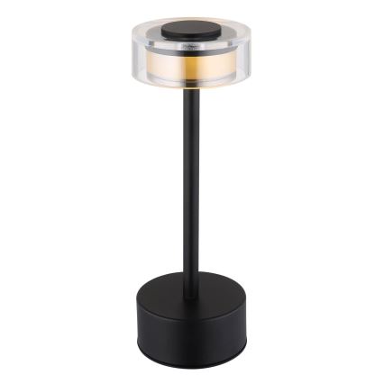 Globo - LED Aptumšojama uzlādējama skārienvadāma galda lampa LED/2,5W/3,7V 2700/4000/6500K 1800mAh melna
