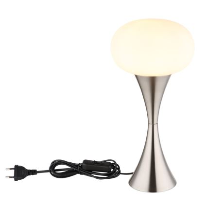 Globo - Galda lampa 1xE14/25W/230V matēts hroms