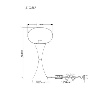 Globo - Galda lampa 1xE14/25W/230V bēša