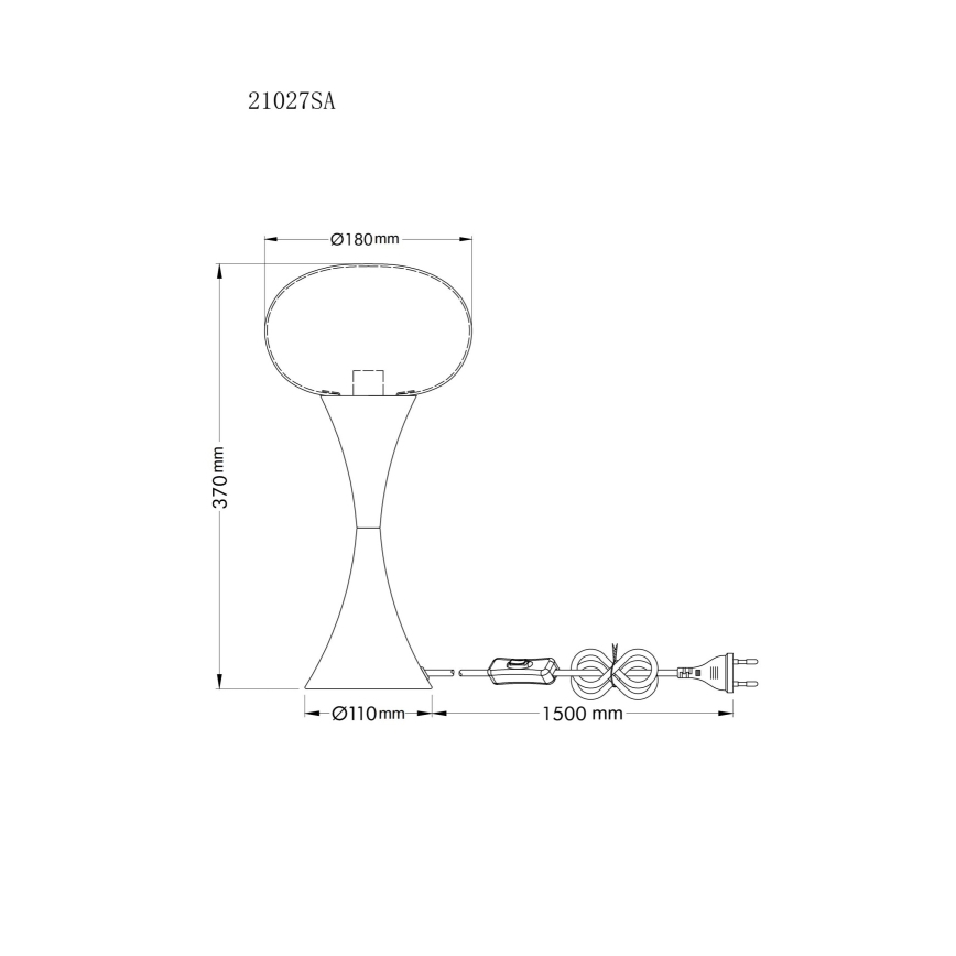 Globo - Galda lampa 1xE14/25W/230V bēša