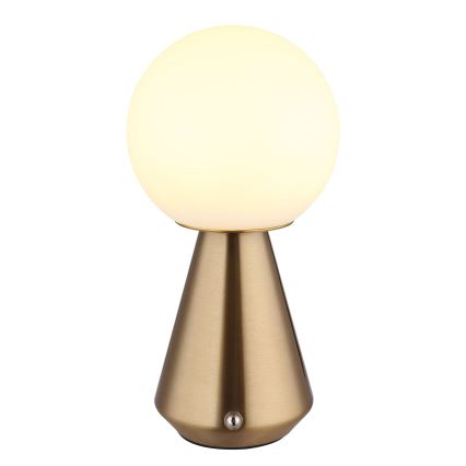 Globo - LED regulējama pieskāriena āra galda lampa LED/1,5W/5V 3000/4500/6500K 1800 mAh IP41 vara krāsā