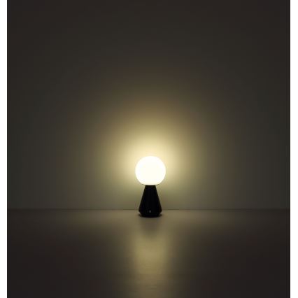 Globo - LED Aptumšojama skārienvadāma āra galda lampa LED/1,5W/5V 3000/4500/6500K 1800 mAh IP41 melna