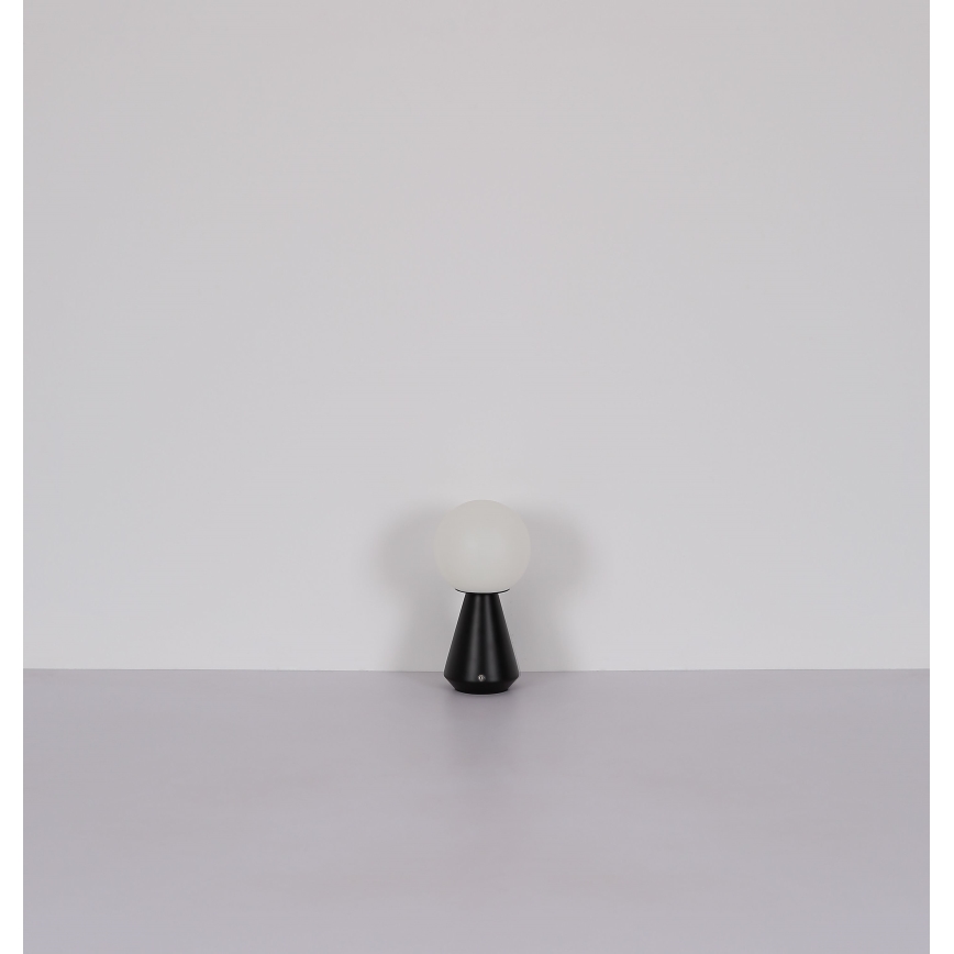 Globo - LED Aptumšojama skārienvadāma āra galda lampa LED/1,5W/5V 3000/4500/6500K 1800 mAh IP41 melna