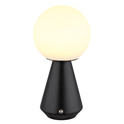 Globo - LED Aptumšojama skārienvadāma āra galda lampa LED/1,5W/5V 3000/4500/6500K 1800 mAh IP41 melna