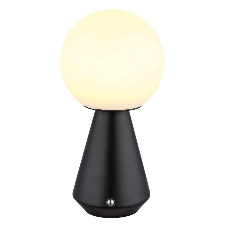 Globo - LED Aptumšojama skārienvadāma āra galda lampa LED/1,5W/5V 3000/4500/6500K 1800 mAh IP41 melna