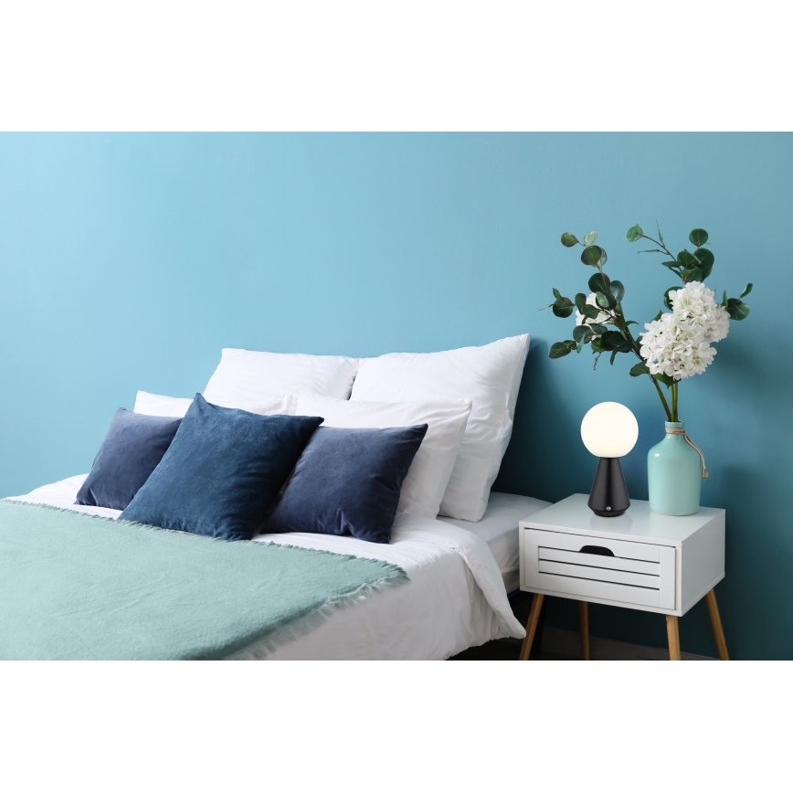 Globo - LED regulējama pieskāriena āra galda lampa LED/1,5W/5V 3000/4500/6500K 1800 mAh IP41 melna