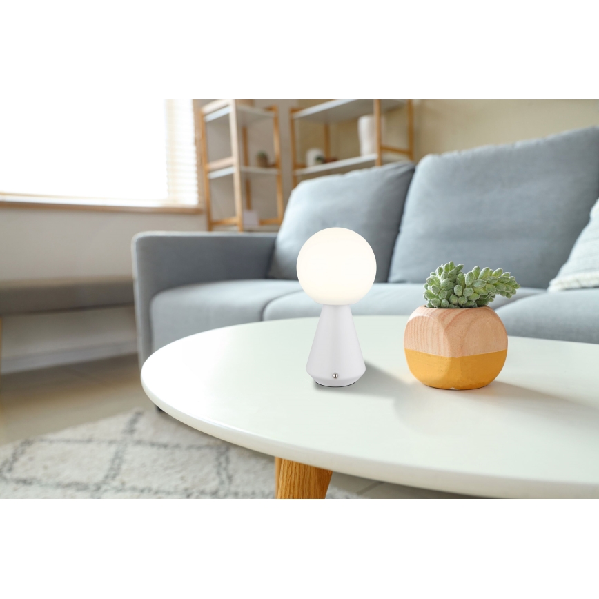 Globo - LED regulējama pieskāriena āra galda lampa LED/1,5W/5V 3000/4500/6500K 1800 mAh IP41 balta