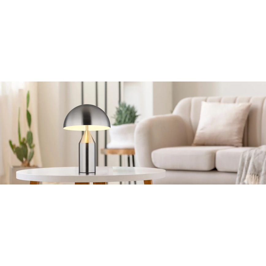 Globo - Galda lampa 2xE27/40W/230V matēts hroms