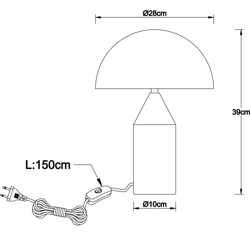 Globo - Galda lampa 2xE27/40W/230V