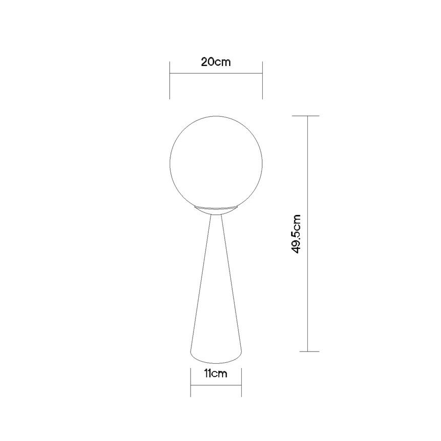 Globo - Galda lampa 1xE27/40W/230V misiņš