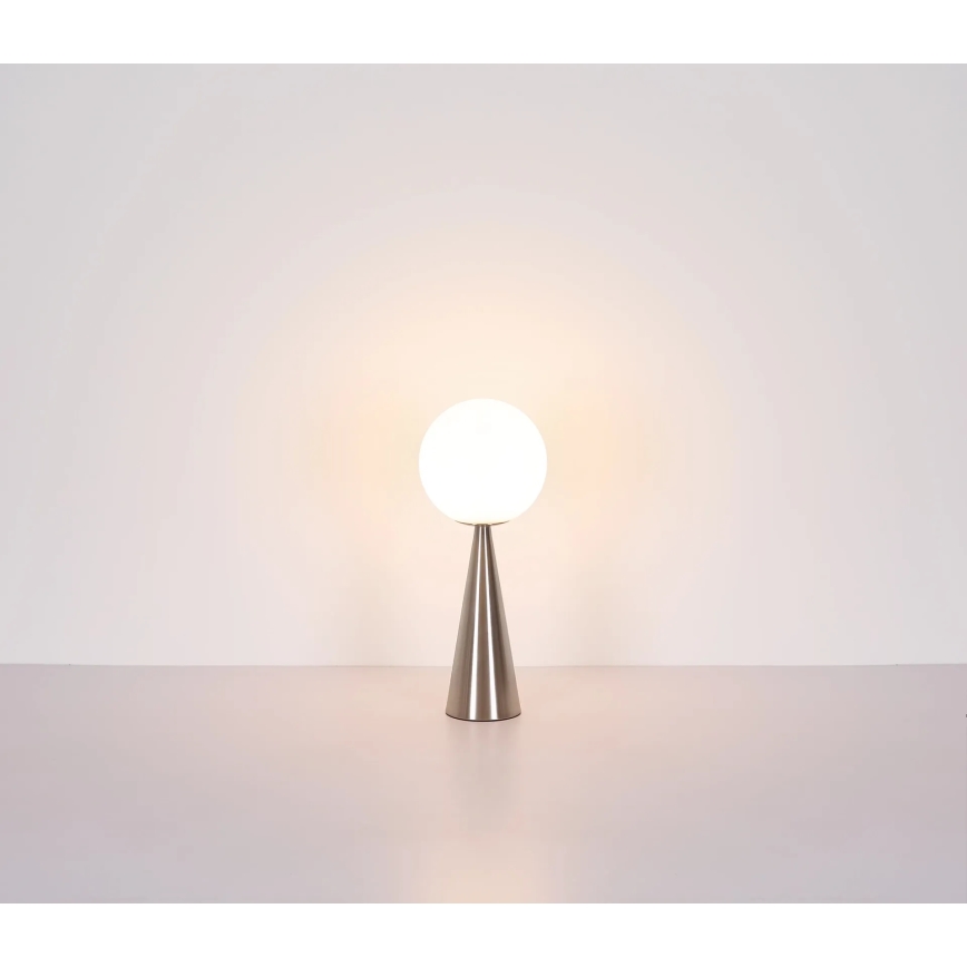 Globo - Galda lampa 1xE27/40W/230V matēts hroms