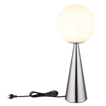 Globo - Galda lampa 1xE27/40W/230V matēts hroms