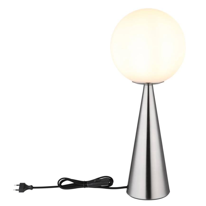 Globo - Galda lampa 1xE27/40W/230V matēts hroms