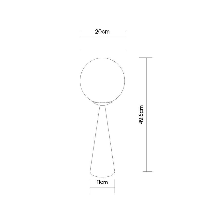 Globo - Galda lampa 1xE27/40W/230V matēts hroms