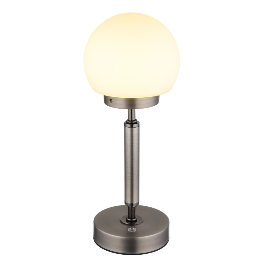 Globo - LED Aptumšojama uzlādējama skārienvadāma galda lampa LED/2,5W/5V 1800mAh 2700/4000/6500K antracīta
