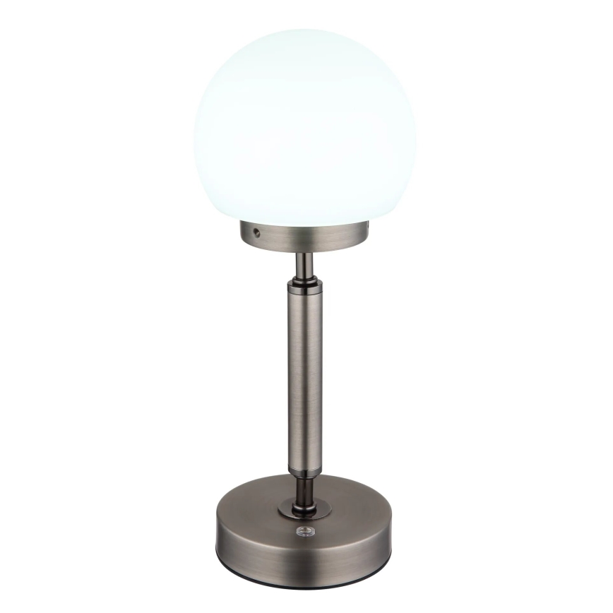 Globo - LED Aptumšojama uzlādējama skārienvadāma galda lampa LED/2,5W/5V 1800mAh 2700/4000/6500K antracīta