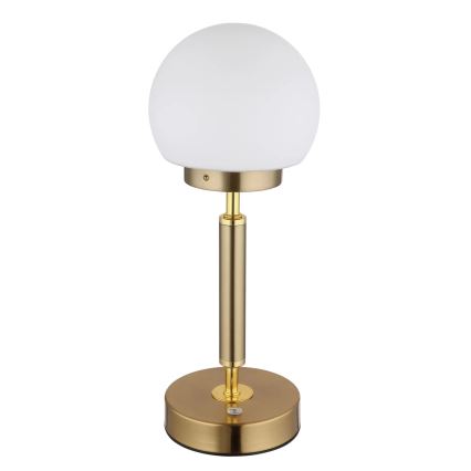 Globo - LED Aptumšojama uzlādējama skārienvadāma galda lampa LED/2,5W/5V 1800mAh 2700/4000/6500K misiņš