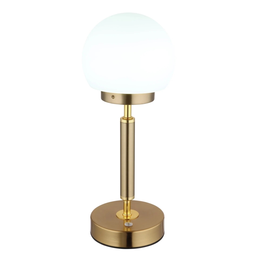 Globo - LED Aptumšojama uzlādējama skārienvadāma galda lampa LED/2,5W/5V 1800mAh 2700/4000/6500K misiņš