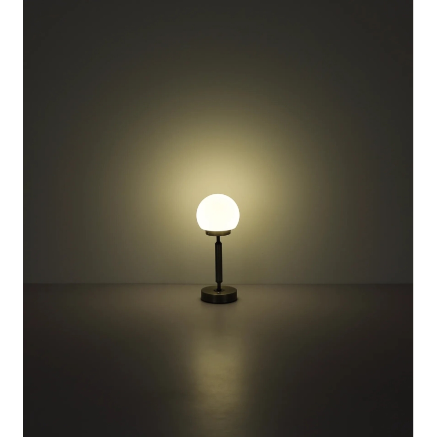 Globo - LED Aptumšojama uzlādējama skārienvadāma galda lampa LED/2,5W/5V 1800mAh 2700/4000/6500K matēts hroms