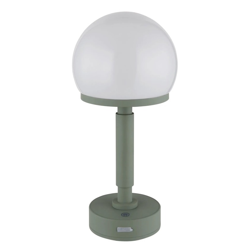 Globo - LED Aptumšojama uzlādējama skārienvadāma galda lampa LED/2,5W/5V 1800mAh 2800K zaļa