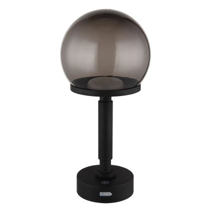 Globo - LED Aptumšojama uzlādējama skārienvadāma galda lampa LED/2,5W/5V 1800mAh 2700/4000/6500K melna