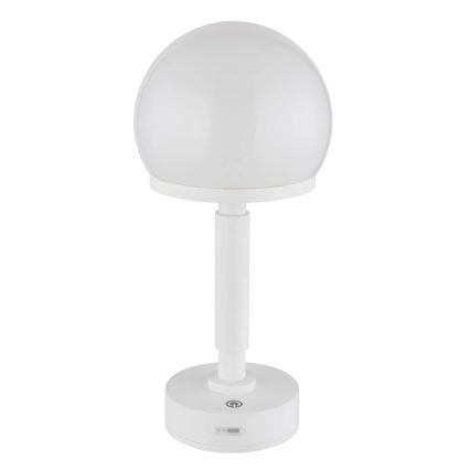 Globo - LED Aptumšojama uzlādējama skārienvadāma galda lampa LED/2,5W/5V 1800mAh 2800K balta