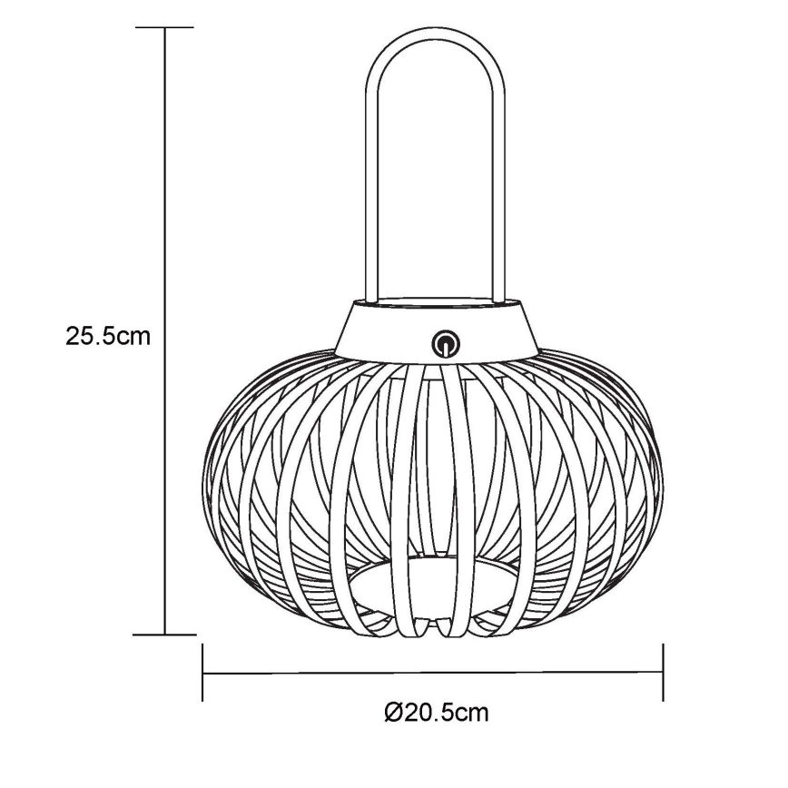 Globo - LED dimējama galda lampa ar pieskāriena vadību, uzlādējama LED/1W/3,7V 1500 mAh