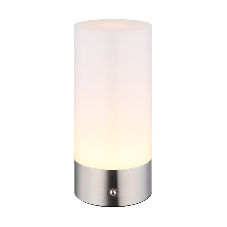 Globo - LED RGBW Aptumšojama skārienvadāma āra galda lampa LED/1,8W/5V 1500 mAh IP44 matēts hroms